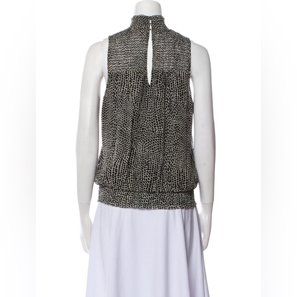 Ramy Brook Sleeveless Blouse Size Small Color White Black - Picture 3 of 7